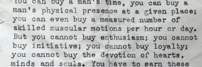 You Have to Earn Loyalty Clarence Francis