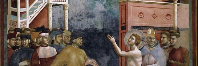 St. Francis Renounces All Worldly Goods. Giotto