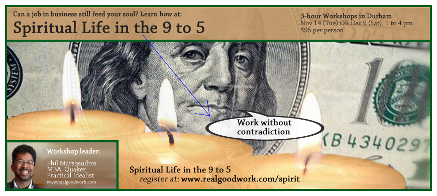 Spiritual Life in the Nine to Five Workshop Fall 2017